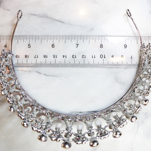 Princess Diana Teardrop Pearl & Crystal Tiara main image 8